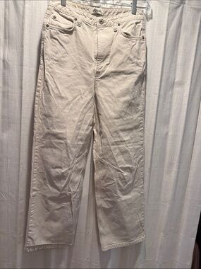 Rowan Women’s Cream Straight-Leg Jeans